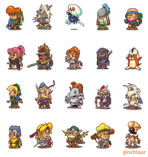 Shining Force chibis