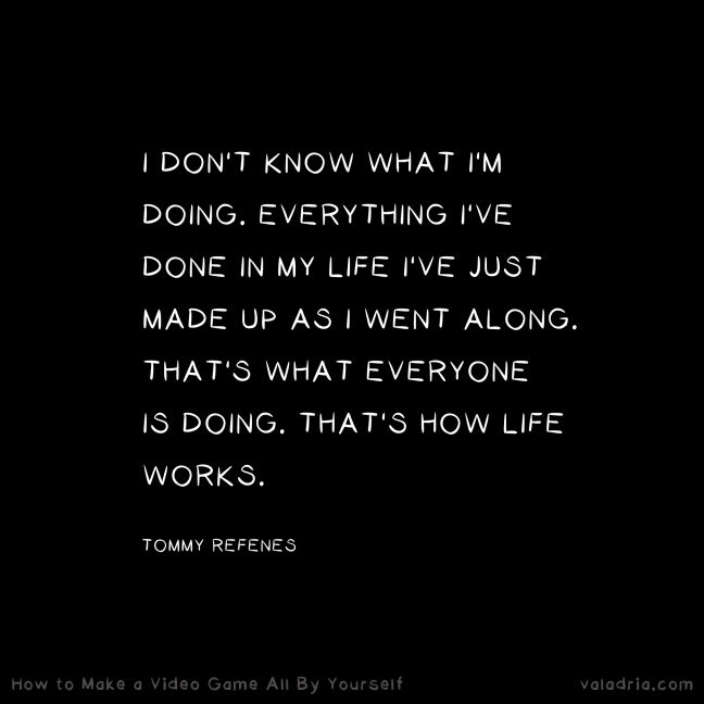 Insightful quote from Tommy Refenes